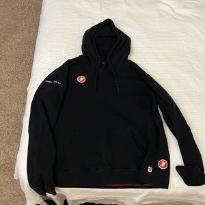Castelli black hooded sweatshirt size XXL Used